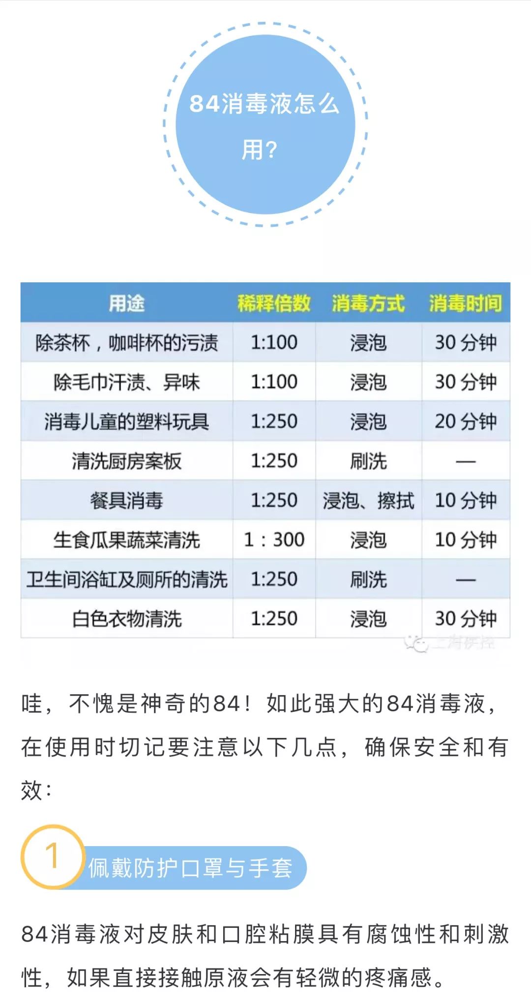 84消毒液室内消毒比例是多少